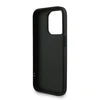 Guess PU 4G Metal Logo Strap dėklas skirtas Apple iPhone 15 Pro Max juodos spalvos