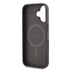 Guess PU 4G Peony MagSafe Apple iPhone 16 dėklas telefonui rudos spalvos