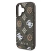 Guess PU 4G Peony MagSafe Apple iPhone 16 dėklas telefonui rudos spalvos