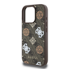 Guess PU 4G Peony MagSafe Apple iPhone 16 Pro dėklas telefonui rudos spalvos