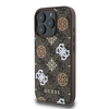 Guess PU 4G Peony MagSafe Apple iPhone 16 Pro dėklas telefonui rudos spalvos