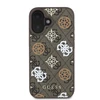 Guess PU 4G Peony MagSafe Apple iPhone 16 dėklas telefonui rudos spalvos