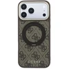 Dėklas Guess PU 4G Ring Stand MagSafe Case for iPhone 18 Pro Max Brown