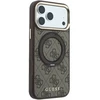 Dėklas Guess PU 4G Ring Stand MagSafe Case for iPhone 18 Pro Max Brown