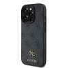Guess PU 4G Small Metal Logo MagSafe Apple iPhone 16 Pro dėklas telefonui pilkos spalvos