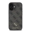 Guess PU 4G Small Metal Logo MagSafe dėklas skirtas Apple iPhone 16 Plus Brown