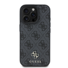 Guess PU 4G Small Metal Logo MagSafe Apple iPhone 16 Pro dėklas telefonui pilkos spalvos