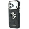 Dėklas Guess PU 4G Strass Metal Logo Case for iPhone 18 Pro Juodas