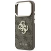 Dėklas Guess PU 4G Strass Metal Logo Case for iPhone 18 Pro Brown