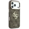 Dėklas Guess PU 4G Strass Metal Logo Case for iPhone 18 Pro Brown