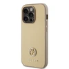 Apple iPhone 15 Pro Guess dėklas Strass Metal Logo (GUHCP15LPS4DGPD) aukso spalvos