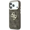 Dėklas Guess PU 4G Strass Metal Logo Case for iPhone 18 Pro Brown