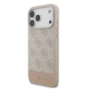 Guess PU 4G Stripe dėklas skirtas Apple iPhone 17 Pro Max Rožinė