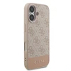 Guess PU 4G Stripe dėklas skirtas Apple iPhone 17 Rožinė