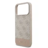 Guess PU 4G Stripe dėklas skirtas Apple iPhone 17 Pro Max Rožinė
