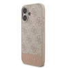 Guess PU 4G Stripe dėklas skirtas Apple iPhone 17 Rožinė