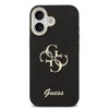Guess PU Fixed Glitter 4G Metal Frame dėklas skirtas Apple iPhone 17 Juodas