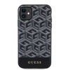Apple iPhone 11 Guess dėklas GCube Stripes MagSafe (GUHMN61HGCFSEK) juodos spalvos