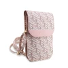 Guess krepšys telefonui GUWBHGCFSEP pink Piniginė GCube Stripe