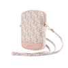 Guess krepšys su užtrauktuku GCube Bottom Stripe (GUWBZPGCSPGP) rožinės spalvos