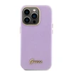 Apple iPhone 15 Pro Guess dėklas Glitter Glossy Script (GUHCP15LPGMCSL) violetinės spalvos