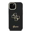 Guess PU Grained 4G Logo Stand Camera Frame dėklas skirtas Apple iPhone 13 juodos spalvos