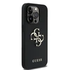 Guess PU Grained 4G Metal Logo Apple iPhone 13 Pro dėklas telefonui juodos spalvos