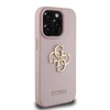 Dėklas Guess PU Grained 4G Metal Logo dėkals tavo Apple iPhone 15 Pro Max rožinės spalvos