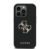 Guess PU Grained 4G Metal Logo Apple iPhone 13 Pro dėklas telefonui juodos spalvos