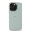 Guess PU Grained Classic Logo MagSafe dėklas skirtas Apple iPhone 16 Pro žalios spalvos