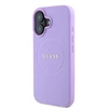 Guess PU Grained Classic Logo MagSafe Apple iPhone 16 dėklas telefonui violetinės spalvos