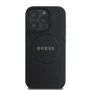 Guess PU Grained Classic Logo MagSafe Apple iPhone 16 Pro dėklas telefonui juodos spalvos
