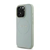 Guess PU Grained Classic Logo MagSafe dėklas skirtas Apple iPhone 16 Pro žalios spalvos