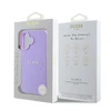 Guess PU Grained Classic Logo MagSafe Apple iPhone 16 dėklas telefonui violetinės spalvos