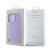 Guess PU Grained Classic Logo MagSafe Apple iPhone 16 Pro Max dėklas telefonui violetinės spalvos