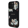 Guess Grained Printed Flower Pattern MagSafe - dėklas skirtas Apple iPhone 16 Pro juodas