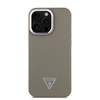 Guess PU Grained Triangle Logo Apple iPhone 16 Pro Max dėklas telefonui rudos spalvos