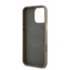Guess PU Grained Triangle Logo Apple iPhone 16 Pro Max dėklas telefonui rudos spalvos