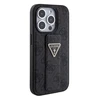 Apple iPhone 15 Pro Guess dėklas Grip Stand 4G Triangle Strass (GUHCP15LPGS4TDK) juodos spalvos
