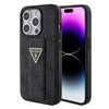 Apple iPhone 15 Pro Guess dėklas Grip Stand 4G Triangle Strass (GUHCP15LPGS4TDK) juodos spalvos