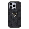 Apple iPhone 15 Pro Guess dėklas Grip Stand 4G Triangle Strass (GUHCP15LPGS4TDK) juodos spalvos