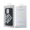 Guess PU Leather 4G Big Love Logo MagSafe Apple iPhone 16 Pro dėklas telefonui juodos spalvos
