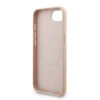 Guess PU Leather 4G Colored Ring Strap MagSafe dėklas skirtas Apple iPhone 16e rožinės spalvos