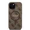 Dėklas GUESS GUHMP15SG4GFRW IPHONE 15/14/13 6.1 "BROWN / BROWN HARDCASE 4G COLLECTION LEATHER METAL LOGO MAGSAFE