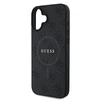 Guess PU Leather 4G Colored Ring MagSafe Apple iPhone 16 dėklas telefonui juodos spalvos