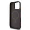 Guess PU Leather 4G Colored Ring MagSafe Apple iPhone 16 Pro Max dėklas telefonui rudos spalvos