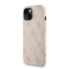 Guess PU Leather 4G Colored Ring Strap MagSafe dėklas skirtas Apple iPhone 15 rožinės spalvos