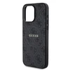 Guess PU Leather 4G Colored Ring MagSafe dėklas skirtas Apple iPhone 15 Pro Max juodos spalvos
