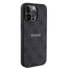 Guess PU Leather 4G Colored Ring MagSafe dėklas skirtas Apple iPhone 15 Pro Max juodos spalvos