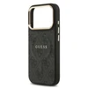 Guess PU Leather 4G Gold Frame MagSafe dėklas skirtas Apple iPhone 17 Pro juodos spalvos